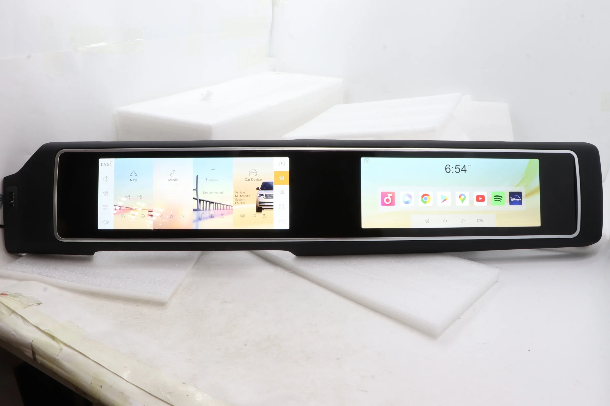 Double Screen 12.3inch Android Car Stereo Head Unit Auto DVD Multimedia Player for L405 2013-2017