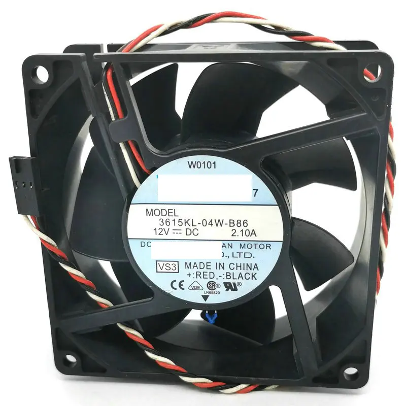 9CM 3615KL-04W-B86 3615KL-04W-b76 9238 12V cooling fan 92*92*38mm