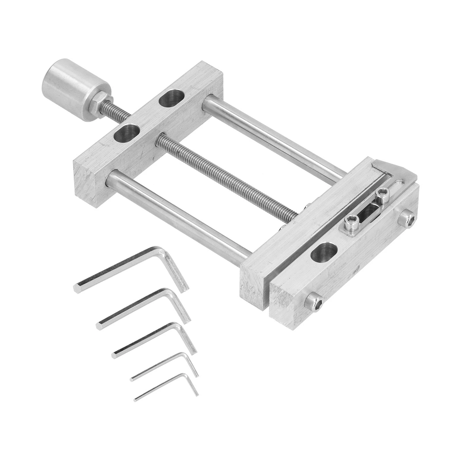 

Drill Press Vise Tool Flat Vise Mini Clamp Metal Table Drill Press Vice Tool With Hex Wrench For Woodworking Flat Clamp