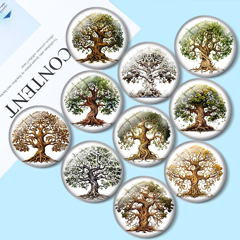 Twisted Filigree Tree 10pcs 12mm/18mm/20mm/25mm Round photo glass cabochon demo flat back Making findings