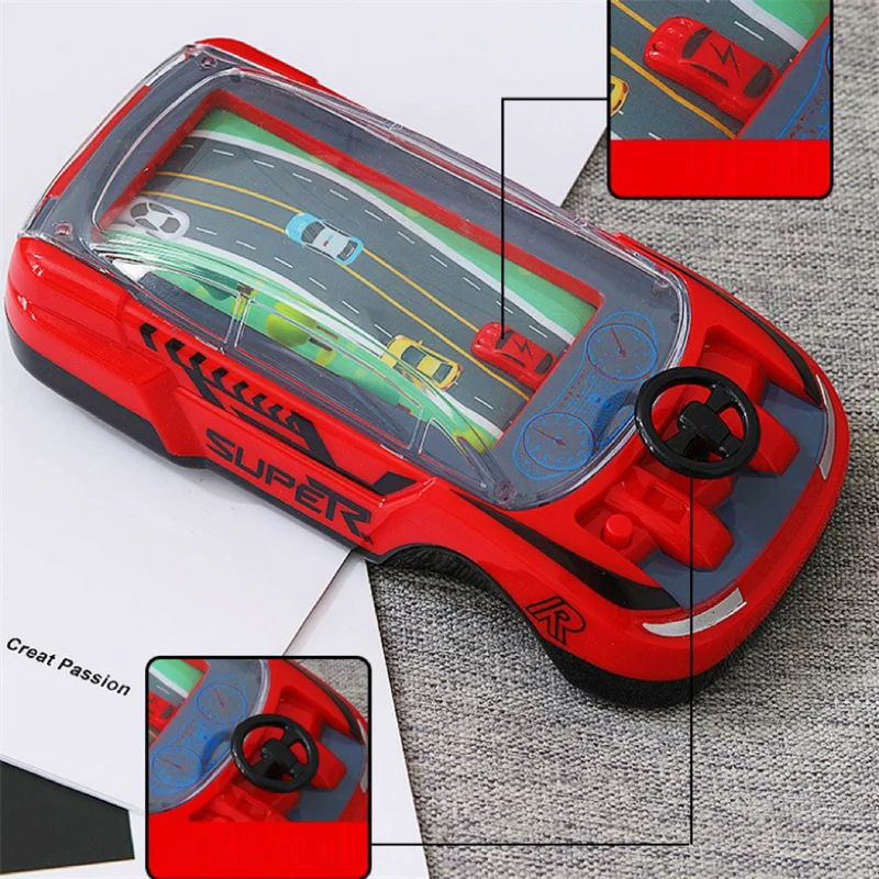 Racing Challenge Children's Electric Toys Simulation Driving Steering Wheel Table Games Toys Mini Game Console Gift for Kids