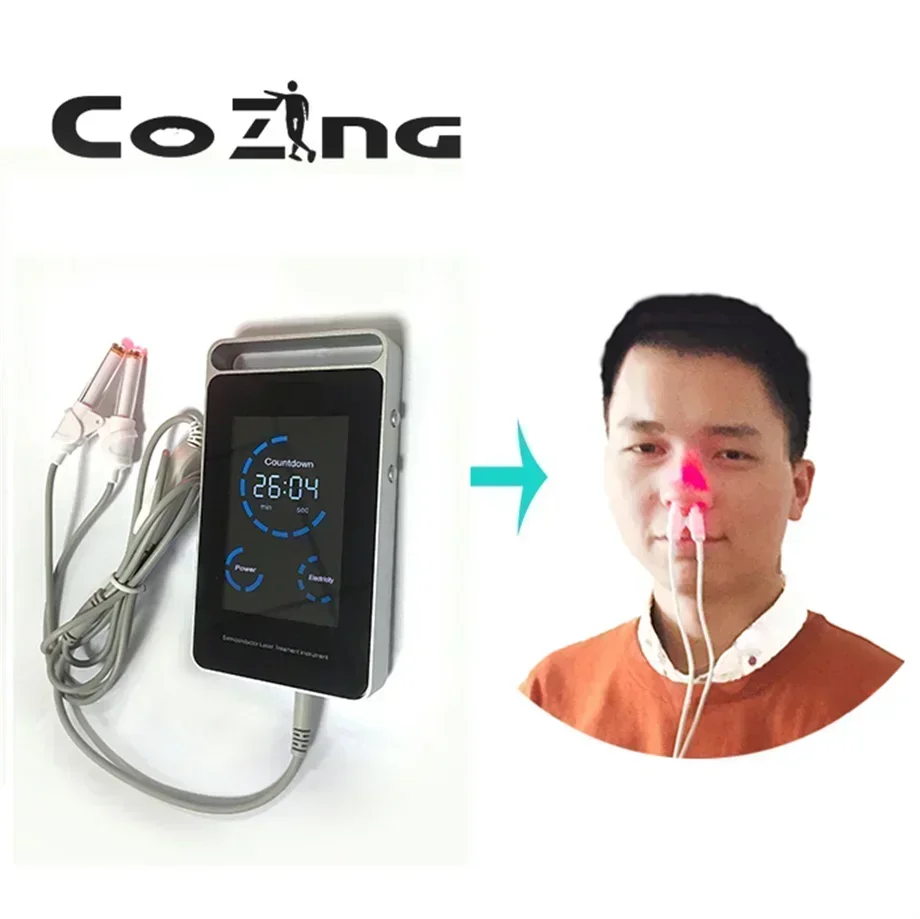 Painless 650nm Semiconductor Laser Drug Addiction Treatment Device Restlessness Headache Insomnia Yawning Tears Rehabilitation