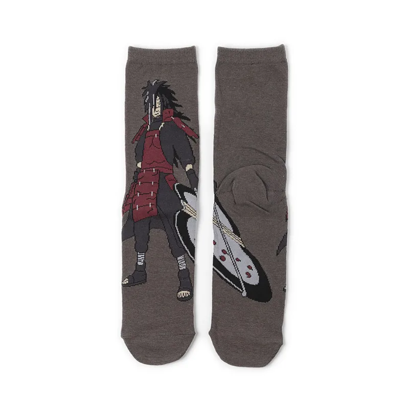 Narutos Men\'s socks Anime Figure Pain Uchiha Madara Personality Fashion Mid-Tube Socks Cartoon Casual Sports Stockings Kids Gift