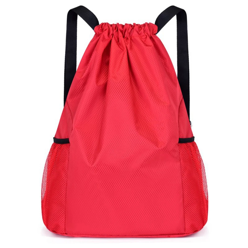 Women Men Backpacks Large Capacity Bundle Pocket Drawstring Bag For Unisex Sports Casual Backpack Solid Color Travel Bags