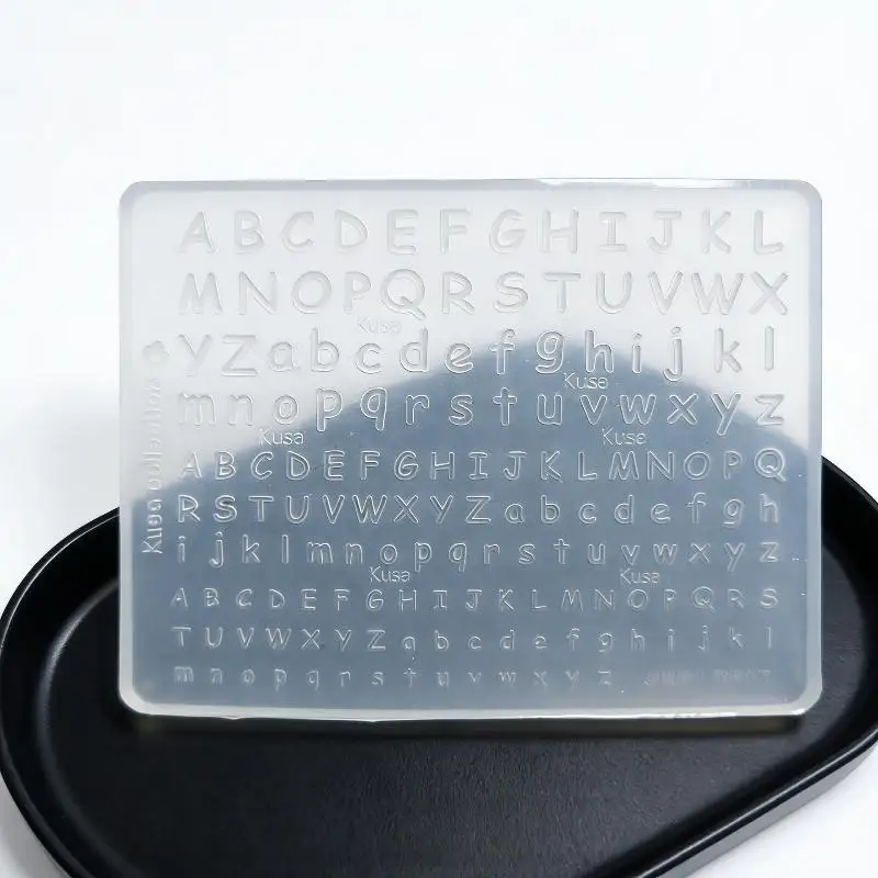 (BF06)Transparent Silicone Nail Art Mold Creative DIY Alphabet Pattern Versatile Nail Artistic Tool For Professional Home Use