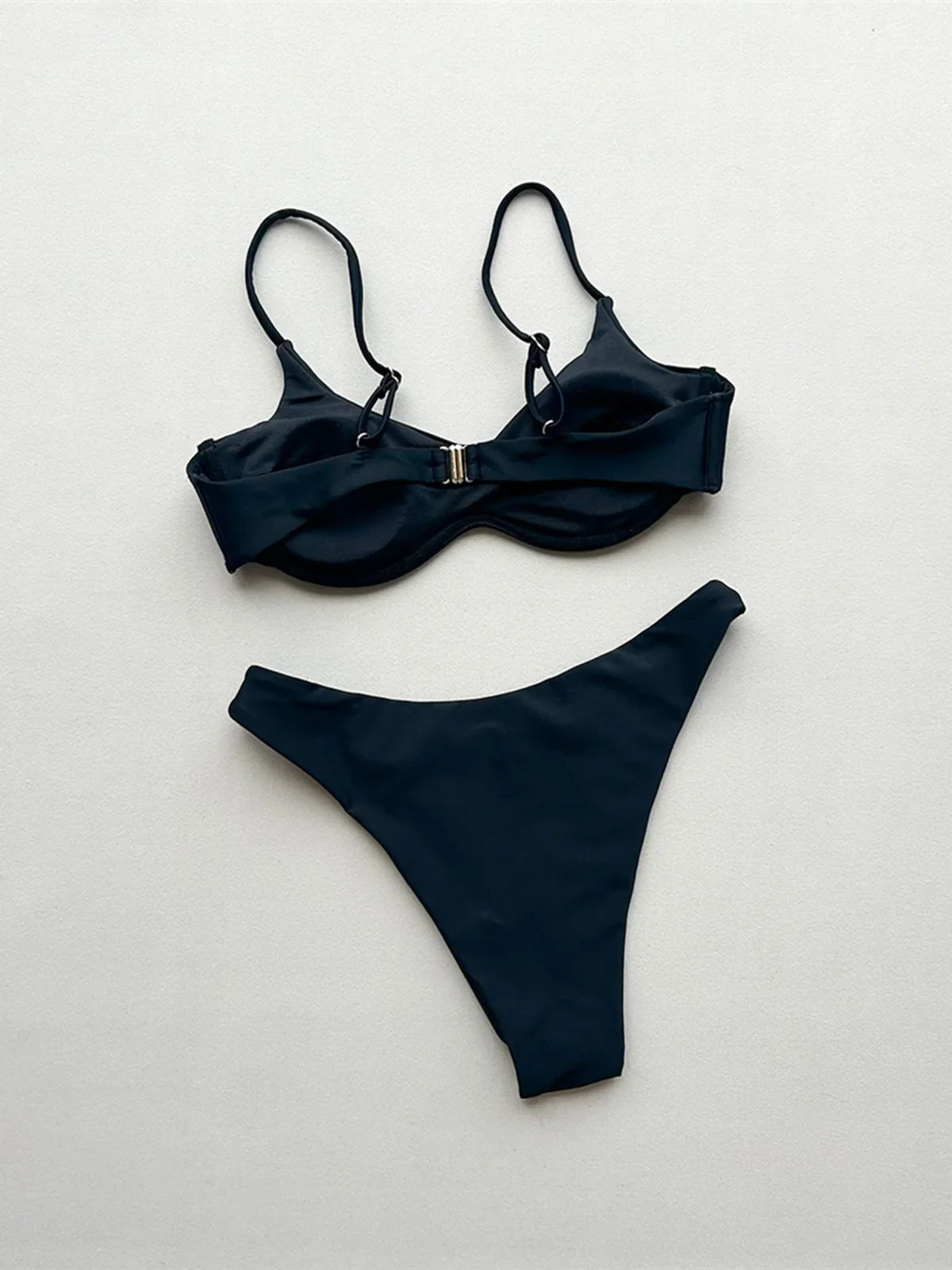 New Sexy Two-pieces Bikini set Bather Bathing Suit Swim Brazilian Padded Underwired Bikini Female Swimsuit Women Swimwear V7743