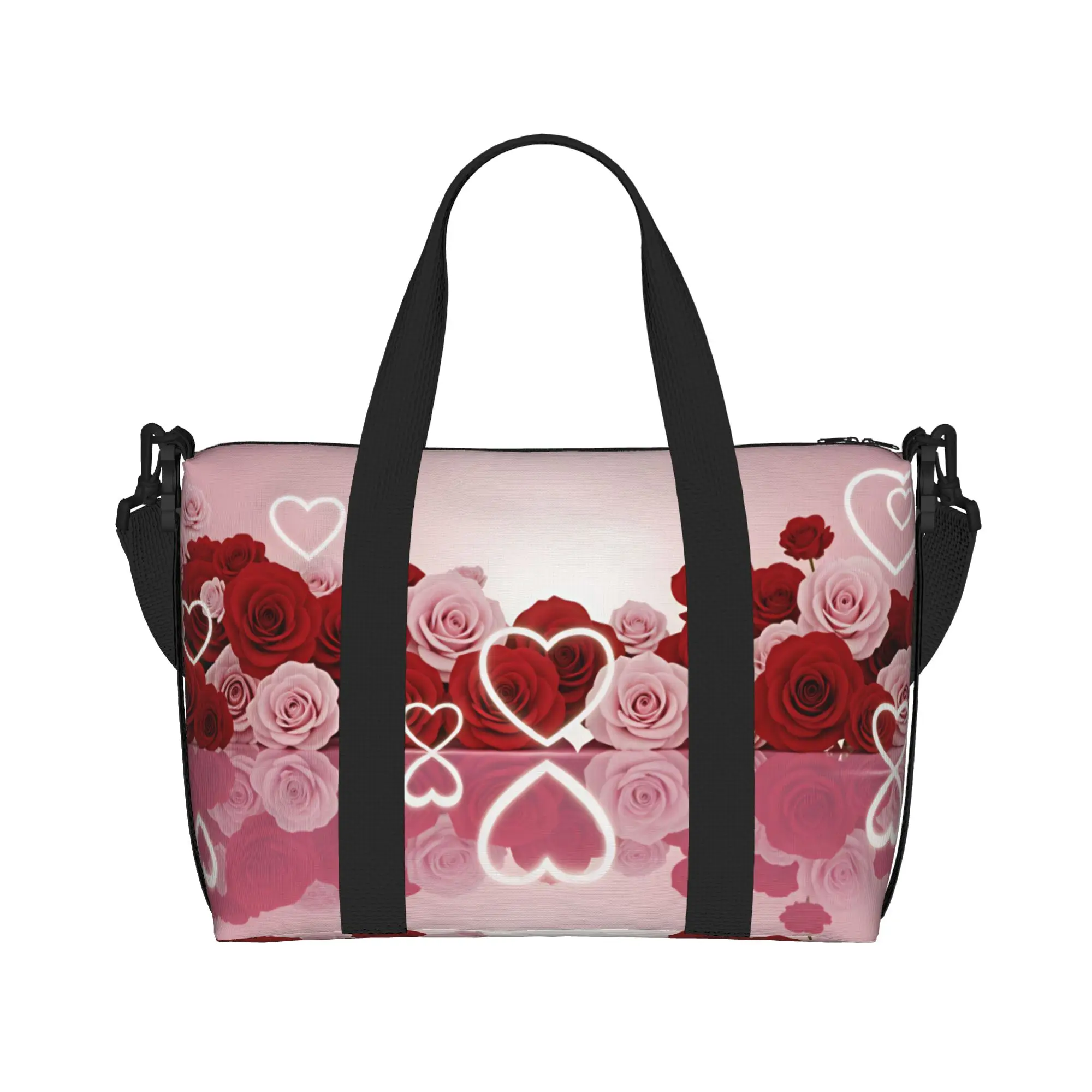 Custom Luxury High 3D Floral Grocery Shopping Tote Bag Women Large Capacity Fashion Trend 3D Flowers Beach Gym Travel Bags