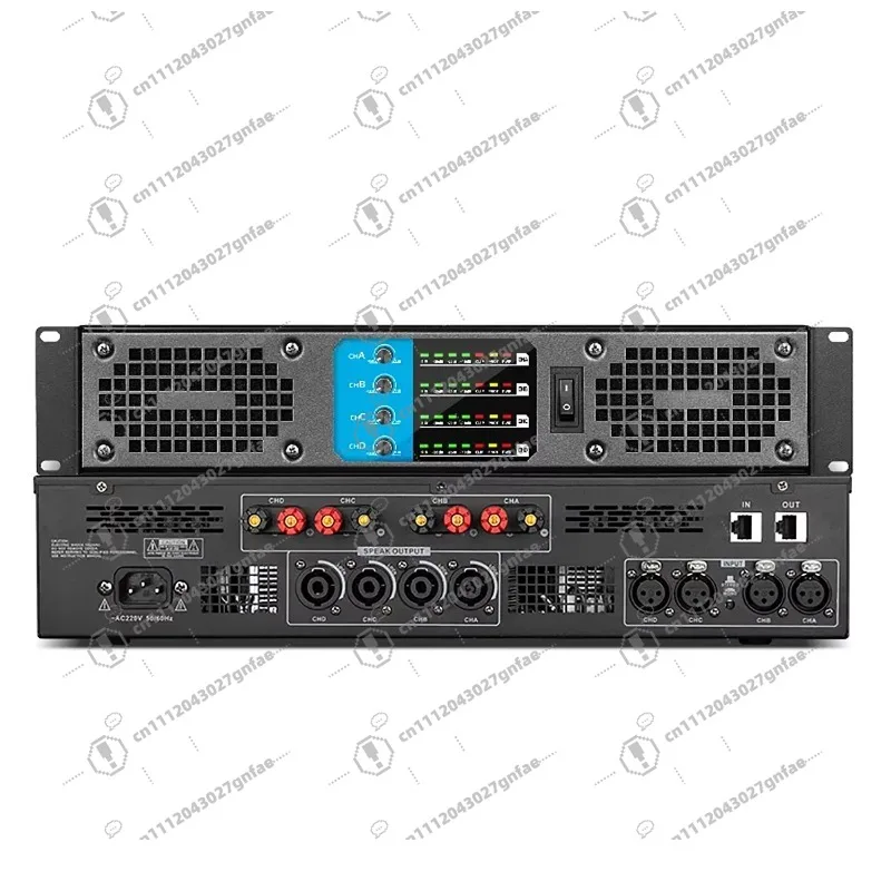 Professional Audio Equipment Amplifier 600 Watts 10000 Watts 4 Channels KTV Stage Focus Church Power Amplifier