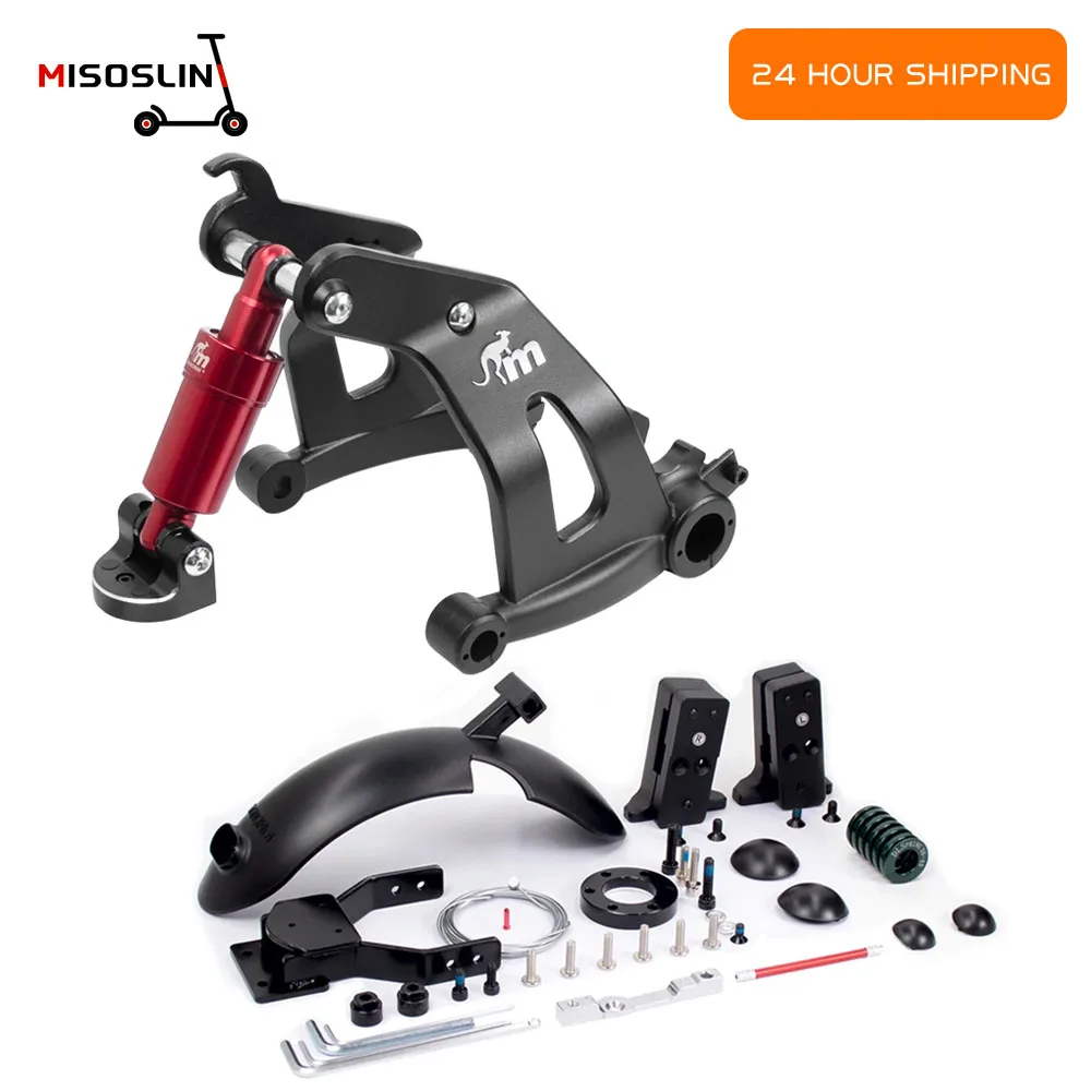 Monorim Modifited Rear Suspension For Ninebot F25 F30 F35 F40 40i 65 D18w D28 D40 Rear Shock Absorption Electric Scooter Parts