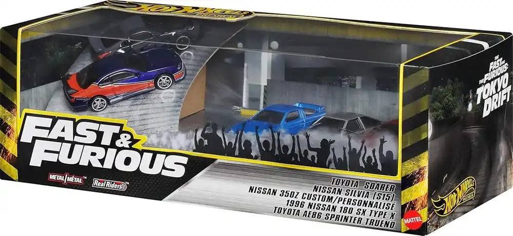 Hot Wheels Premium Garage Set Garage Series Tokyo Drift Box Set 1:64 Die-Cast Vehicles GMH39