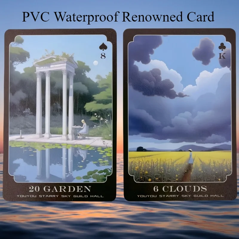

Высокое качество Blue Dream 42, ПВХ водонепроницаемая колода карт Lenormand, колдовство, оракул, гадание, восстановленная колода, астрологическая настольная игра