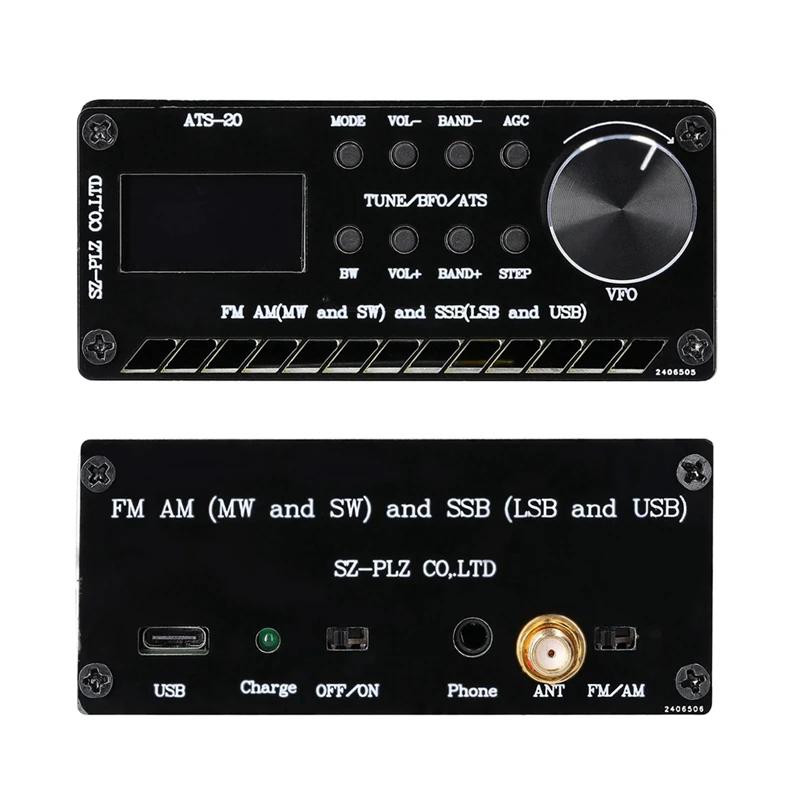 ATS-20 SI4732 Full Waveband Radio Receiver FM AM (MW And SW) SSB (LSB And USB) Covering Commercial Amateur Radio Bands