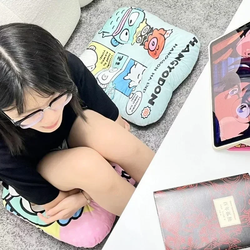 Sweet Hangyodon Anime Home Washable Seat Cushion Cute Cartoon Sanrio Ins Kawaii Lovely Fashion Chair Mat Gifts for Kids