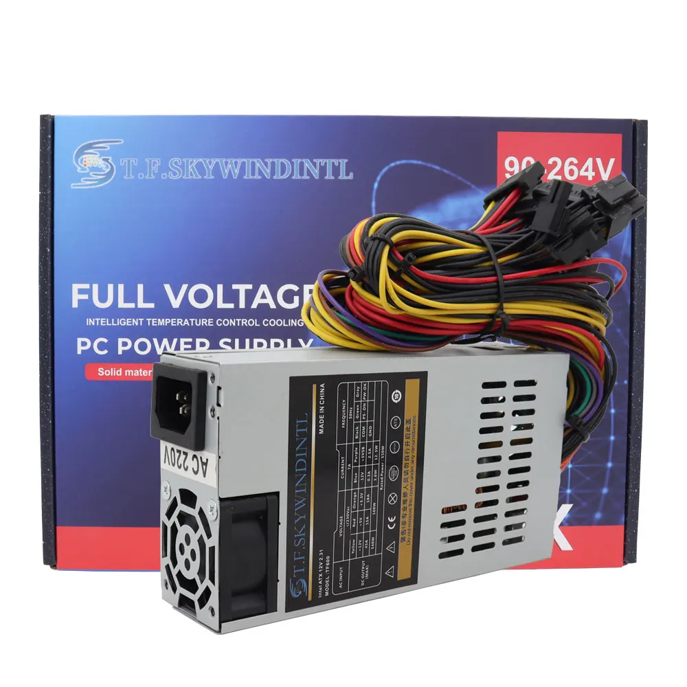 

T.F.SKYWINDINTL 550 Вт Flex ATX Блок питания Полное напряжение Маленькие компьютерные материалы ITX только для POS AIO 220 В