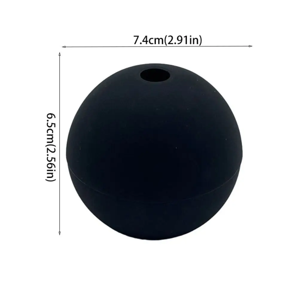 2pcs Household Silicone Ice Hockey Mold DIY Round Ice Ball Maker Sphere Ice Cube Mold Summer