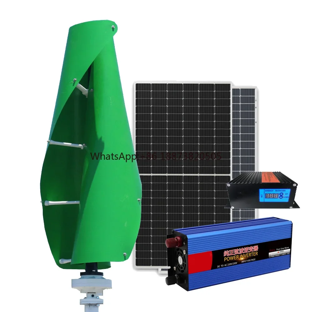 Easy Install Free Energy Hybrid System 800W 1kw 2kw 3kw 5kw Rooftop Wind Turbine 48v vertical Wind Generator For Sale