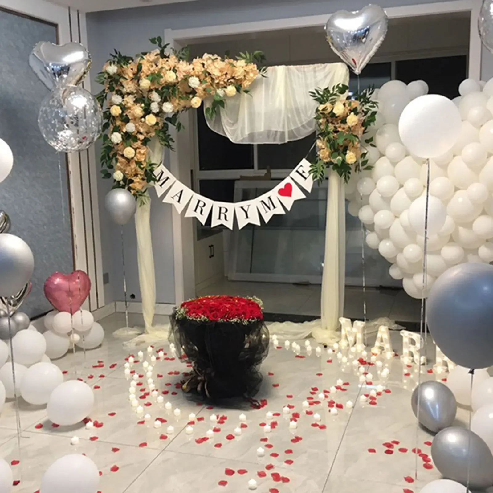 2*2.1M Wedding Arch CE Certified Iron Material for Weddings Parties Use Durable Stable Easy Move DIY Decor