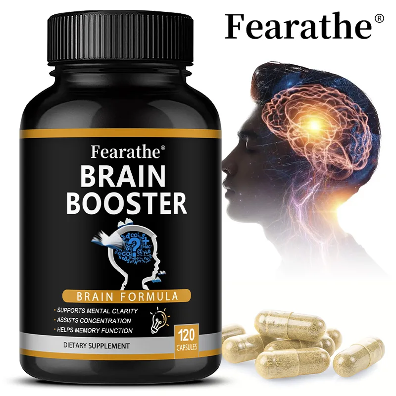 Brain Support Capsules, Ginkgo Biloba, Support Memory, Focus, Mood, Heart, Concentration, Mental Clarity & Nervous System Health
