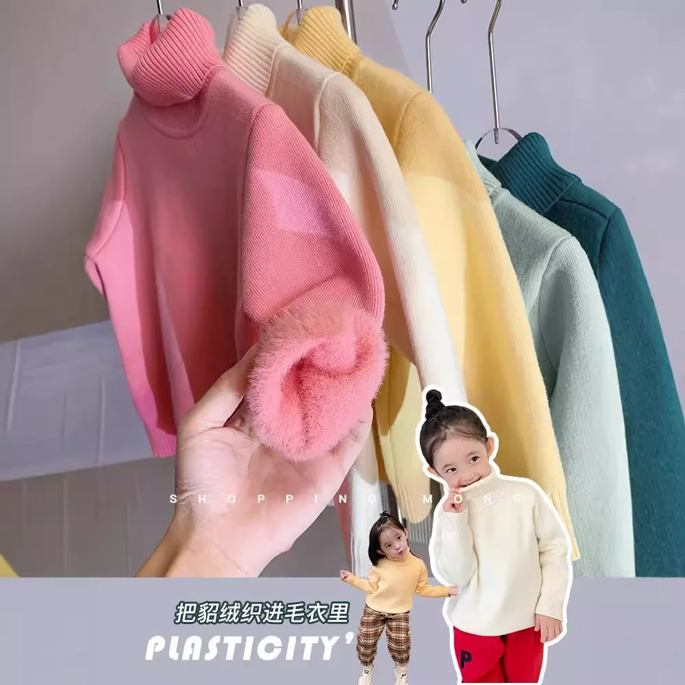 Pullover Crew Neck Long Sleeve T-Shirt Cotton Undershirt Solid Basic Casual Tops for Kids Boys Girls Spring Autumn