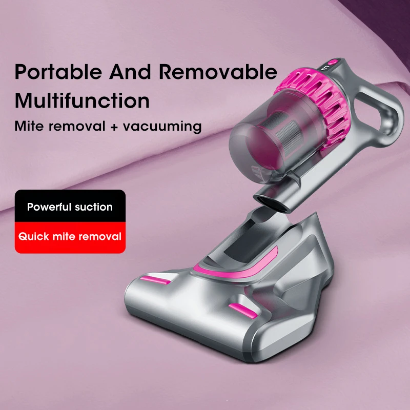 Electric Handheld Vacuum Cleaner Cordless Household Electric Mite Remover Ultraviolet Ray To Remove Bed Mites Vacuum Cleaner