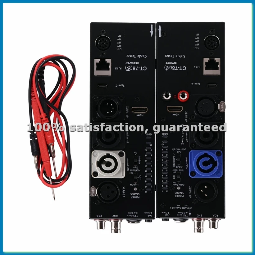 CT78 Multifunction Cable Tester XLR Audio, Separation Remote, and -Compatible Automatic Detection in One Device-BCBW