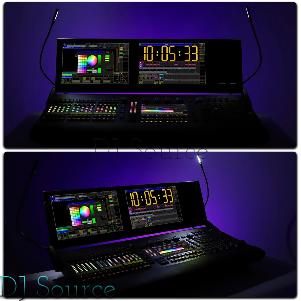 New Console Linux System Stage Lighitng Controller I7 CPU 8G 128G With RGB Backlight Motorized Faders DMX Control Command Wing