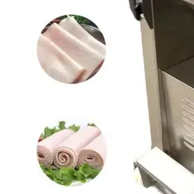 

Commercial Pork Skin Removed Cutting Machine 0.5-6MM Adjustable Pig Meat Peeling Machine