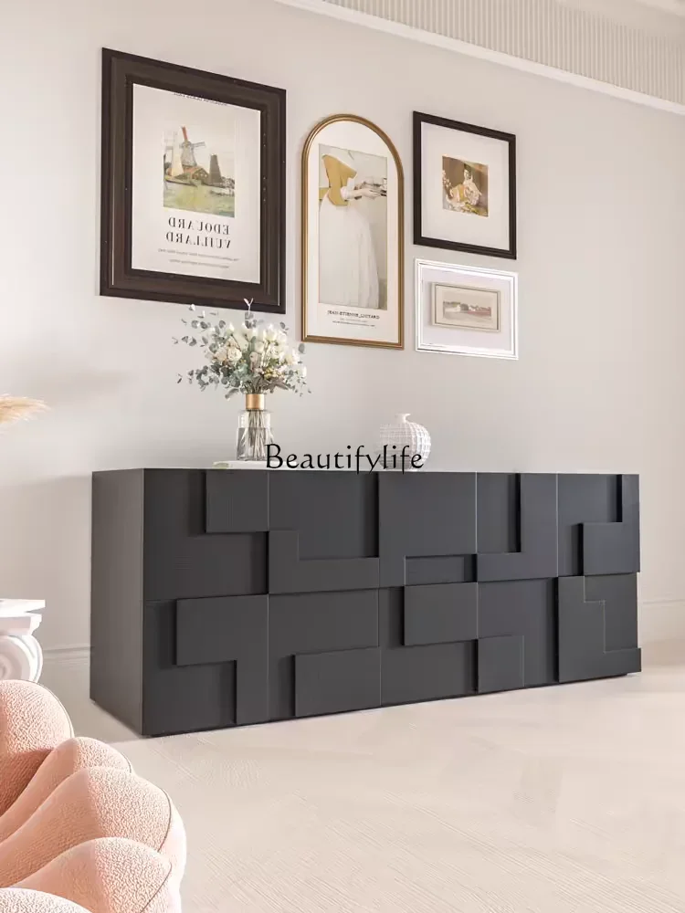 

FG17French Cream Style Creative and Slightly Luxury Sideboard Cabinet Simple Modern Living Room Locker against the Wall