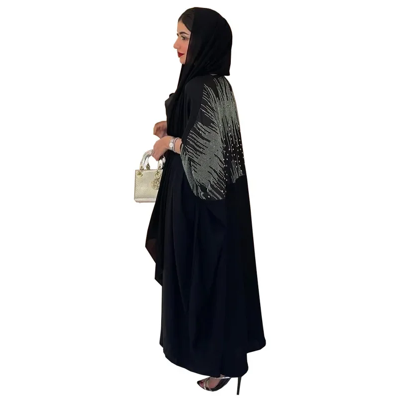 Robe Cardigan en diamant, taille unique, vêtements pour femmes musulmanes, mode du moyen-orient, Burqaut Abaya, nouvelle collection
