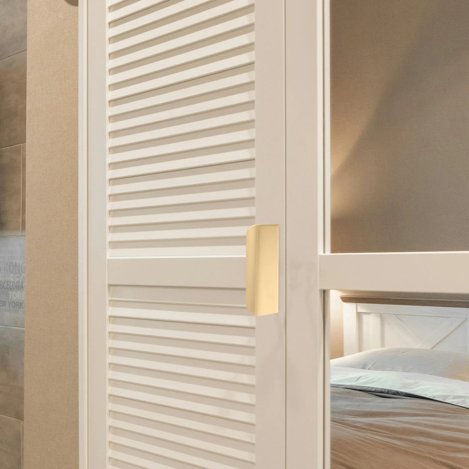 

5Pcs Concealed Finger Pulls Round Arc Handle Modern Nordic No Drill Installed Cabinet Drawer Hidden Edge Pulls for Kitchen