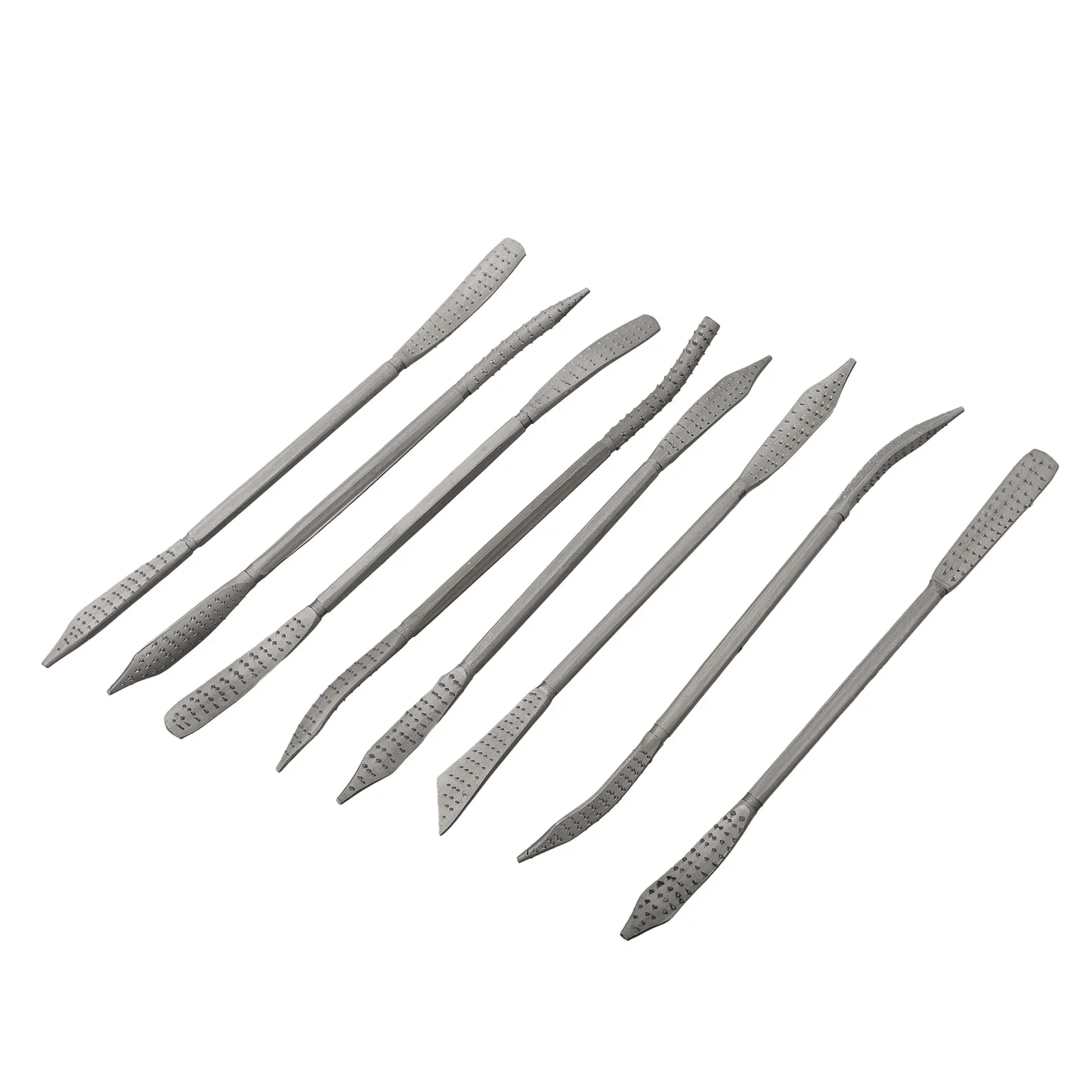 

8pcs Coarse Riffler Files Curved Double Ended Hand Tools Mini 190mm High Quality Professional Workshop Equipment