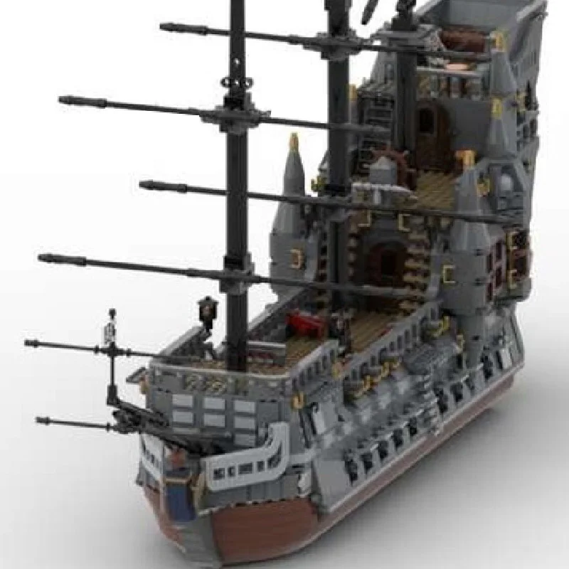 3517 piezas, exquisito barco pirata, bloques de construcción, modelo de ladrillos, juguete de ensamblaje de exhibición para niños y adultos, regalo sorpresa de cumpleaños