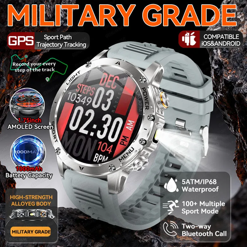 

Оригинальные T-Rex 3 ультра военные GPS умные часы GPS-трейктор компас 1000 мАч аккумулятор 5 АТМ водонепроницаемые спортивные умные часы для мужчин и женщин