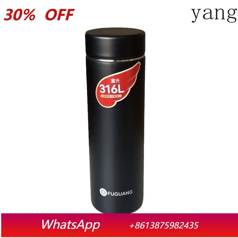 

CX men's large-capacity water cup women's lettering cup portable business 316L tea cup