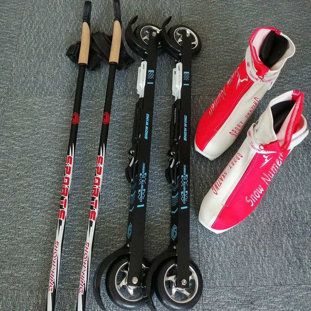 High quality new style aluminum roller ski set ski roller