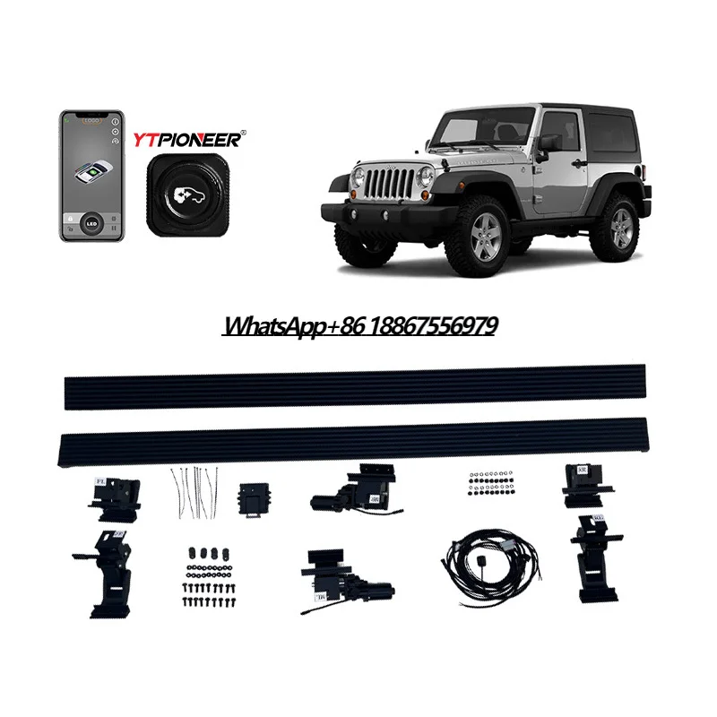 Easy Install Car Accessories Electric Side Step Running Board For Jeep Wrangler JK Two Doors Parts 2011-2017