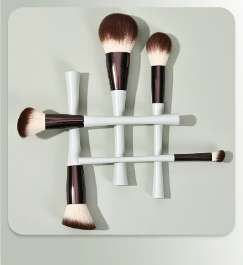 แปรงแต่งหน้า 15 ชิ้น, แปรงรองพื้นสังเคราะห์คุณภาพสูง, ชุดแปรงแต่งหน้าขั้นสูง, อุปกรณ์แต่งหน้ามืออาชีพ