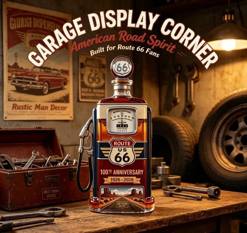 Vintage Collectible Liquor Bottles - Vintage US Route 66 Gas Pump
