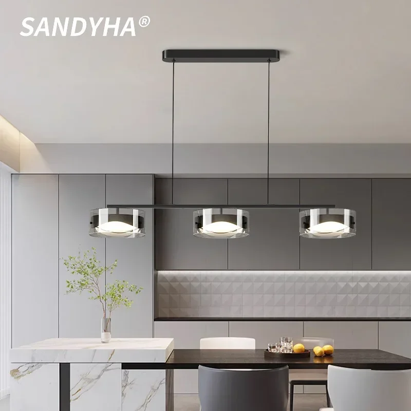 

SANDYHA Modern Minimalist Design Restaurant Pendant Light Kitchen Island Chandelier Living Room Dining Table Lighting Home Decor