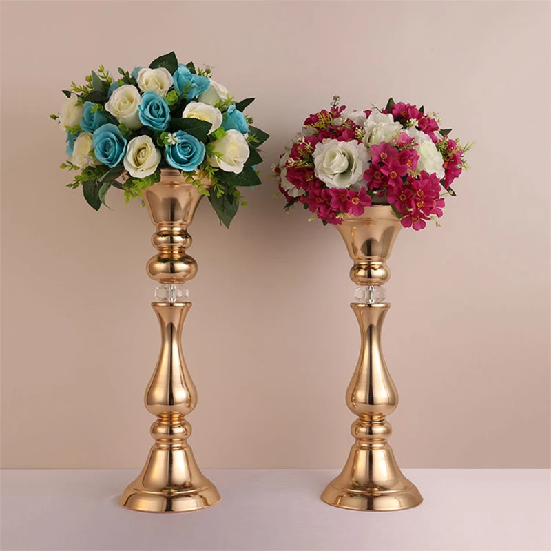 

Metal Vases Delicate Table Vase Flower Rack Wedding Centerpieces Vase Event Party Decoration