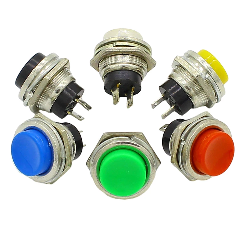 18pcs Momentary 16mm Push Button Switch