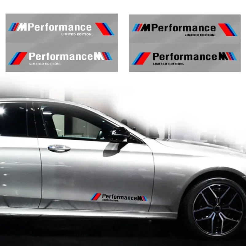 2pcs New Car 3D Stickers Auto Side Body Sports Sticker Decals For BMW F10 F07 E90 E60 F30 E89 E85 E92 X3 X4 X5 X6 1 3 5 7 Series