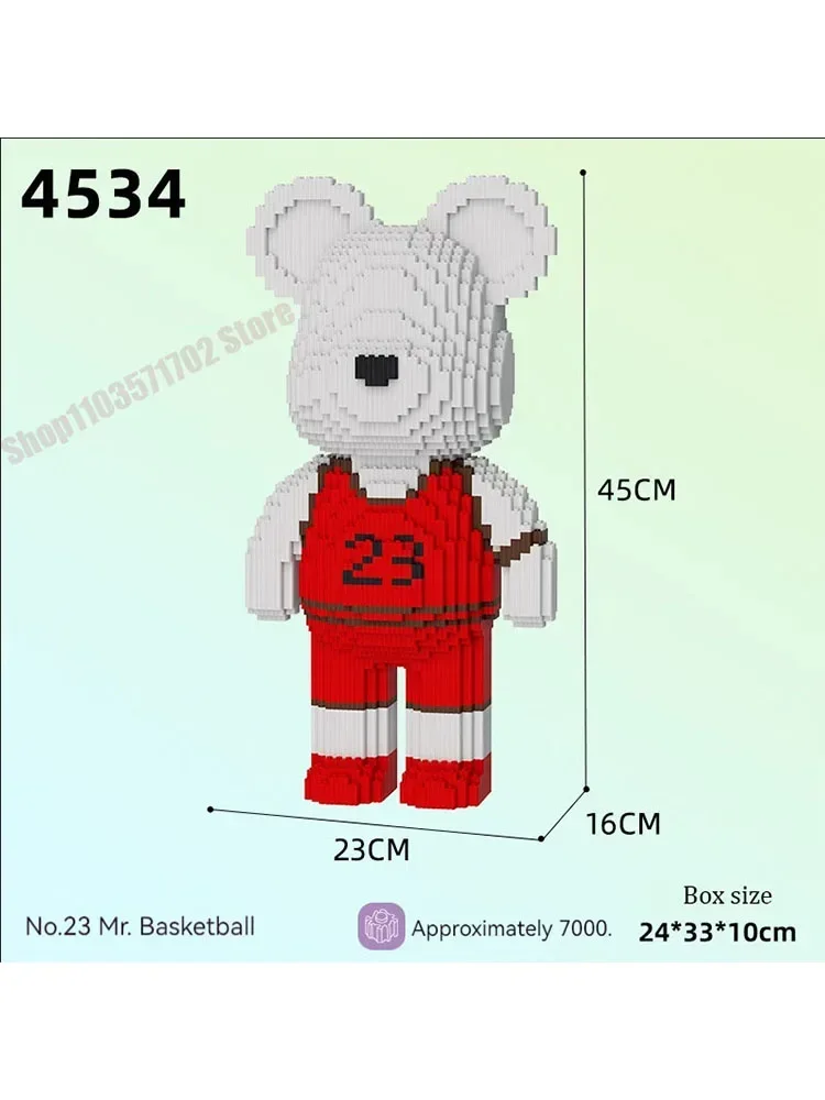 

Mechanical Violent Bear Building Blocks Toy Children's Educational DIY Assemble Model Bricks Set Antistress Toys Decor Gift