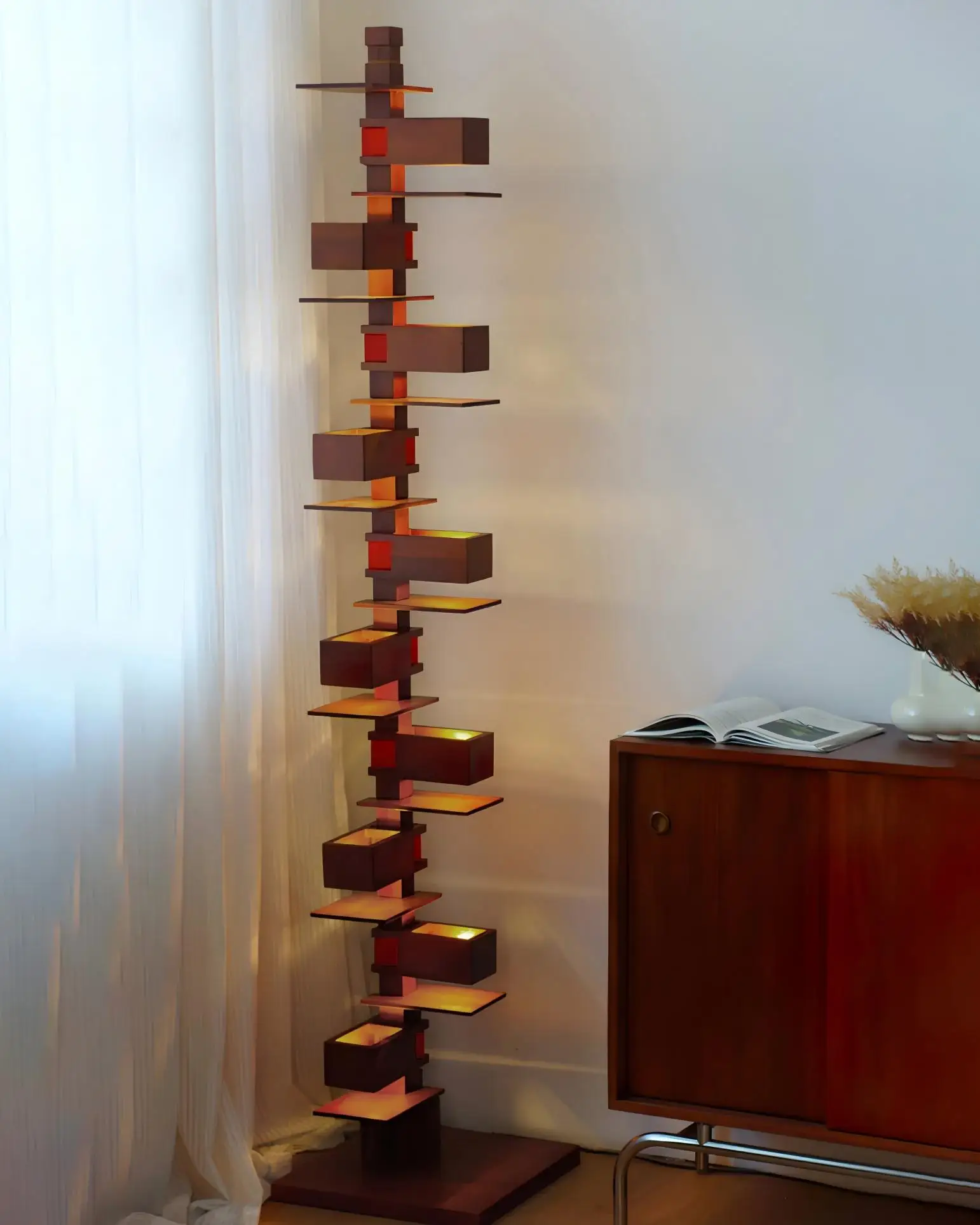 الشمال المعاصر تصميم فاخر بسيط الفن الحديد ضوء الباعثة للضوء ديود مصباح أرضي غرفة المعيشة الحديثة غرفة نوم فندق فيلا قاعدة