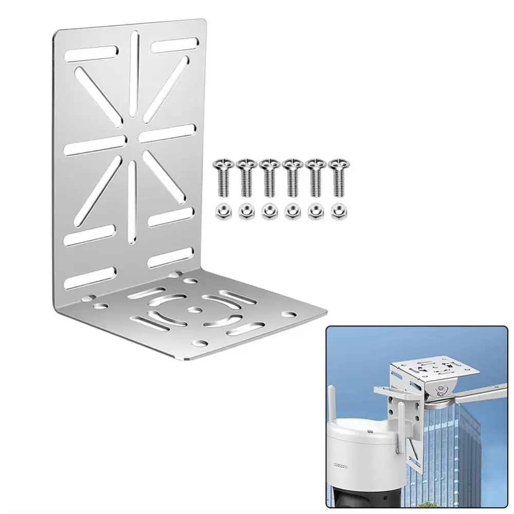 Vertical Wall Corner Dome Camera Bracket Metal Steel with Screws Camera PTZ Stand Rust Proof Waterproof Camera Holder