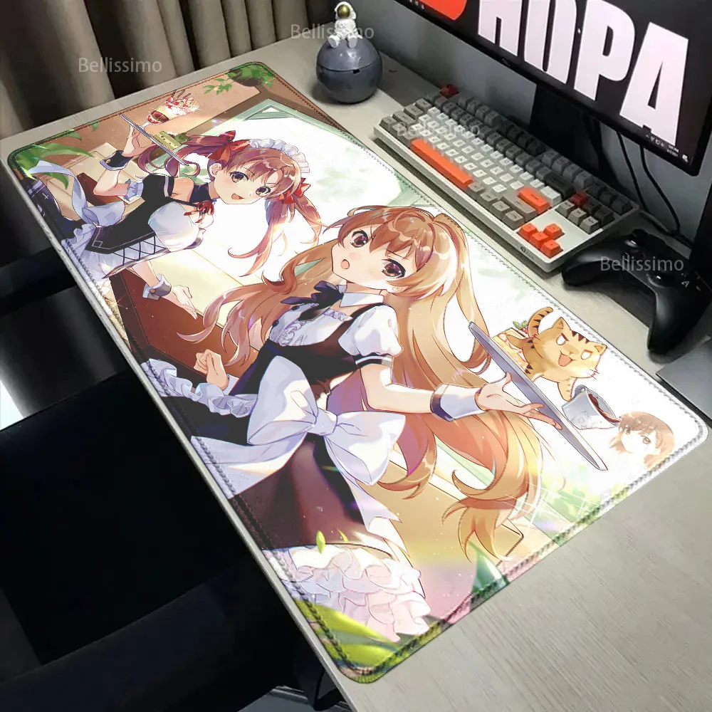 Antiderrapante Anime Grande Mouse Pad, Esteira de Mesa, Mousepad, Canhão Elétrico Científico, Toaru, Kagaku, NoRerugan, MisakaMikoto, Grande