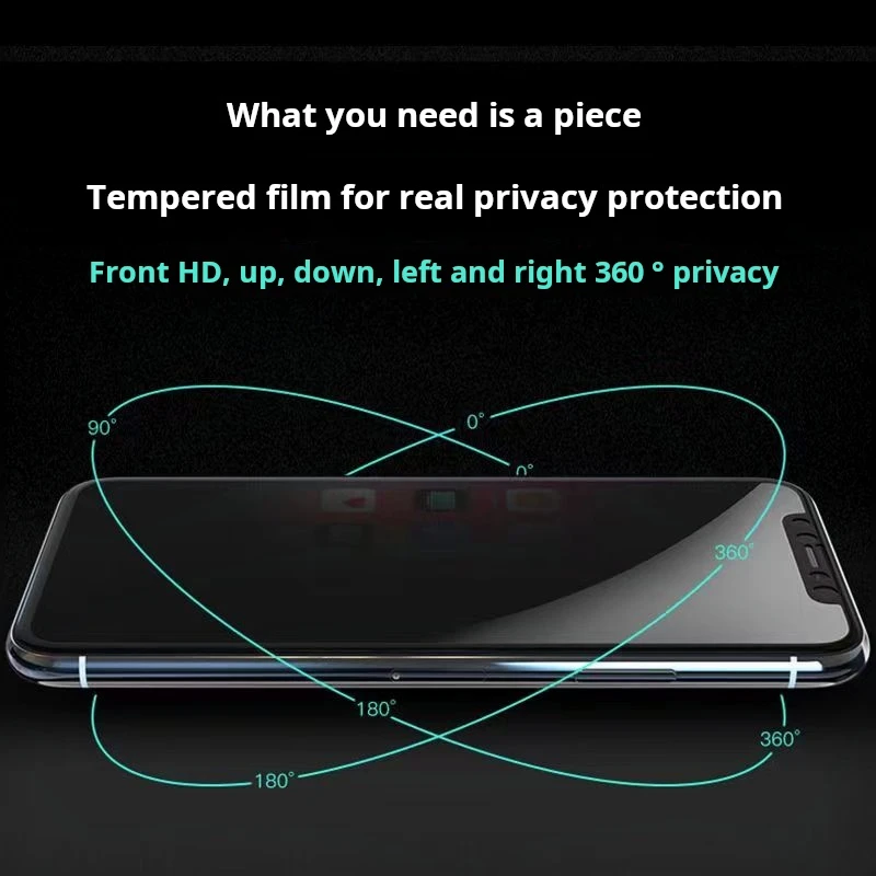 

3D Privacy Tempered Glass For Vivo x70 x60 x27 5G Anti-spy Screen Protectors For Vivo y77 Y72 Y76S y78 y100i s1 s5 s6 s7e