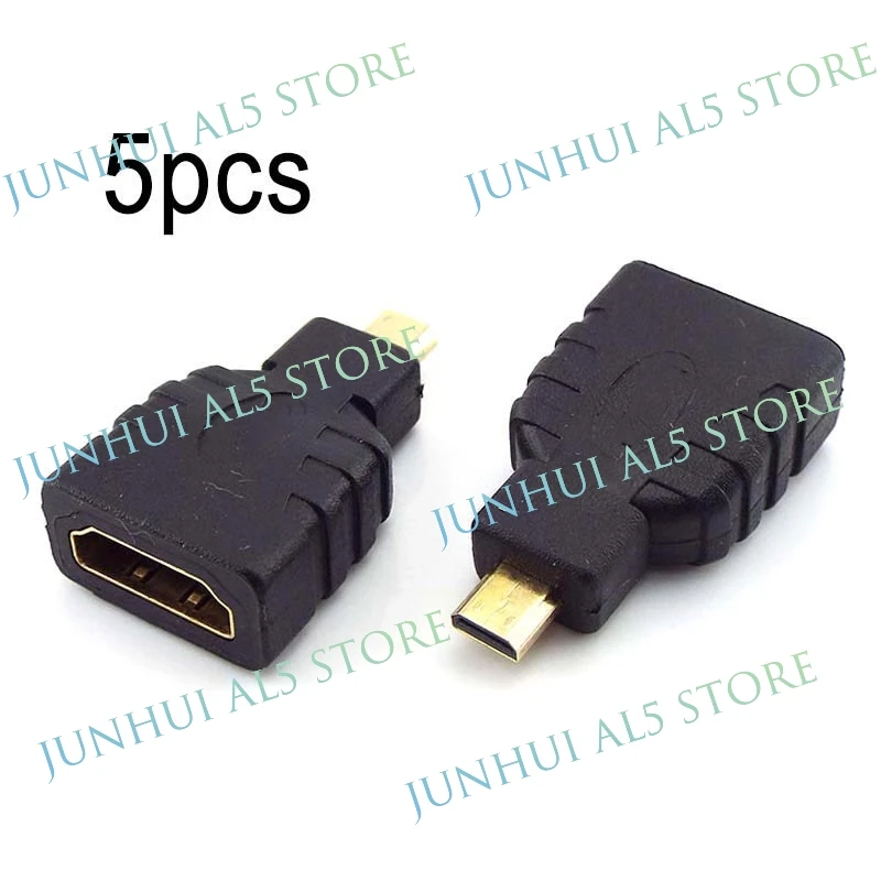 5pcs Male To Female Type D To A Micro HDMI-compatible Adapter Cable Connector Converter For Xbox 360 For PS3 HDTV B5