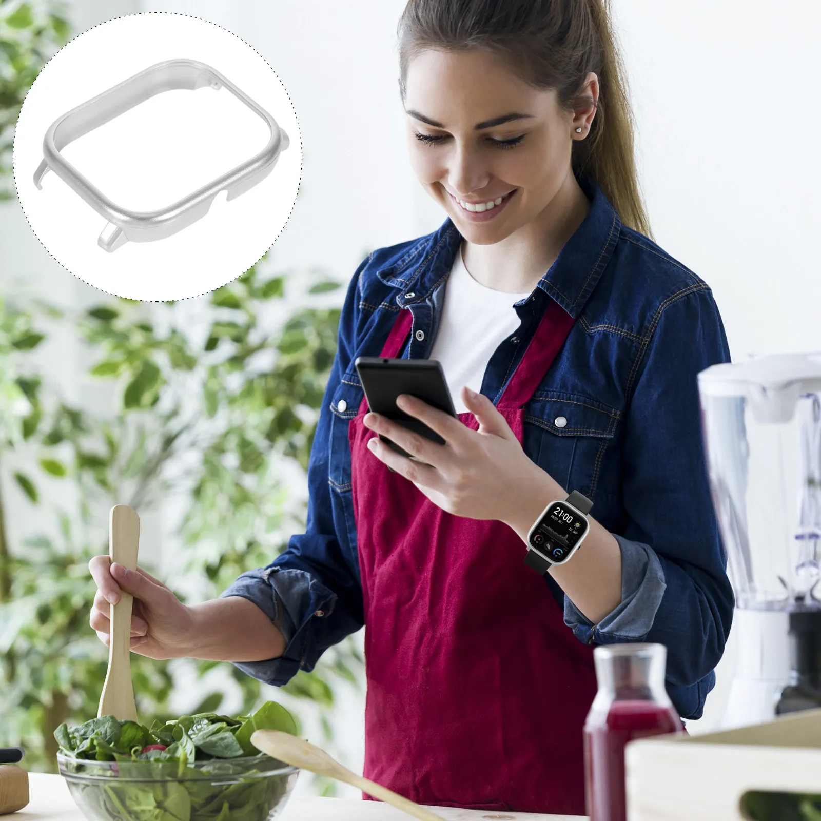 1Pcs Premium Pc Watch Shell Lightweight Anti-Fall Anti-Collision Protective Case for Smartwatch Simple Elegant Design