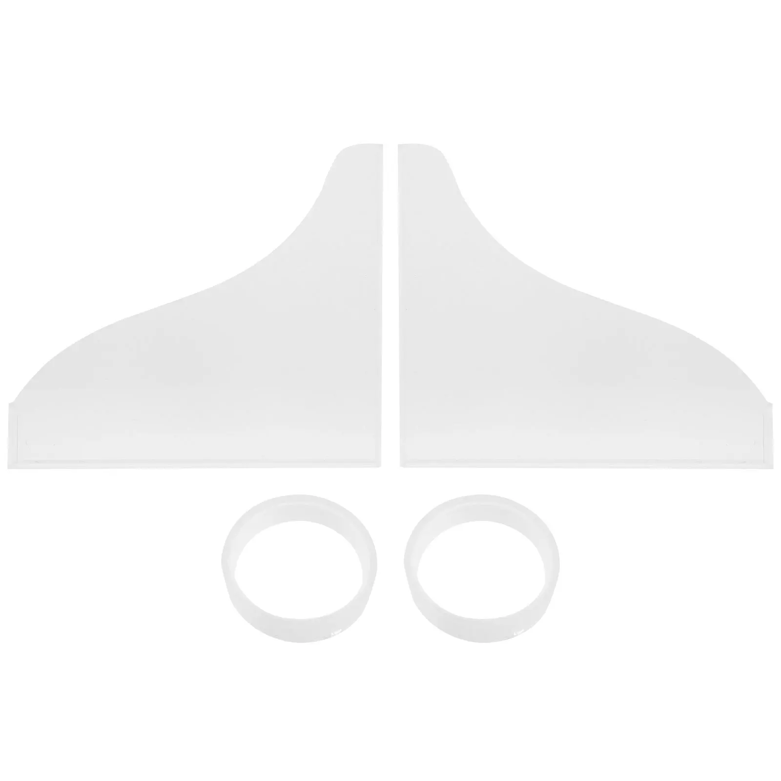 

2Pcs Bathroom Bathtub Guard Acrylic Splash Guards No Burr Safe Use Bath Tub Essentials Bathtub Guard Shower Splashing Guards